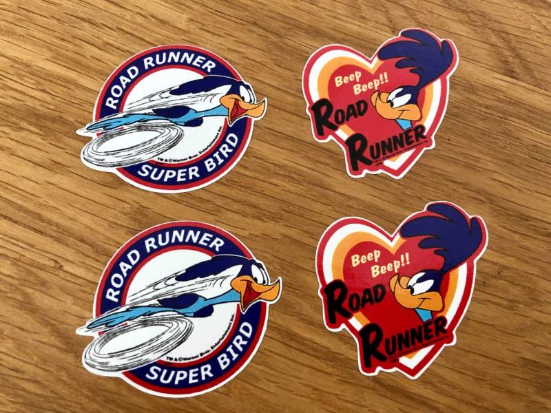 Road Runner SUPER Bird BEEP BEEP 4 Stück Aufkleber Sticker V8 Decal Tuning Se022 von Stickerverticker