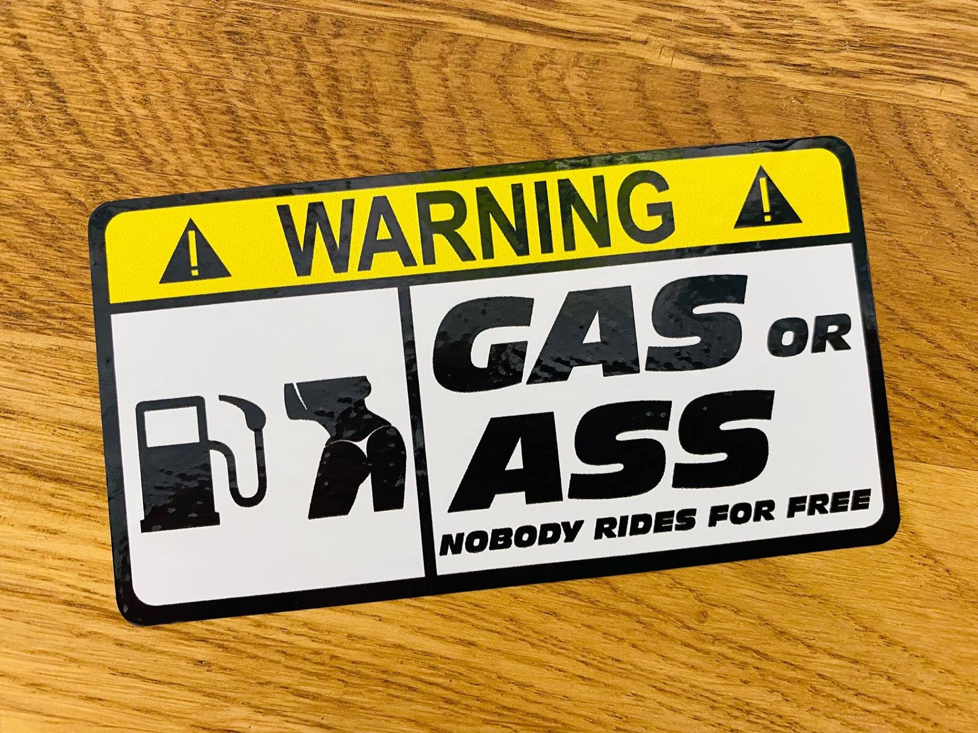 Warning Gas OR Ass Aufkleber Sticker Tuning Spaß Warnung Hinweis OEM Kult Mi508 Warning Gas OR Ass Aufkleber Sticker Tuning Spaß Warnung Hinweis OEM Kult Mi508 von Stickerverticker