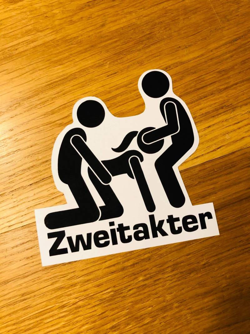 ZWEITAKTER Aufkleber Sticker Auto Witzig Fun Spaß Sprüche Decal Tuning OEM Mi482 von Stickerverticker