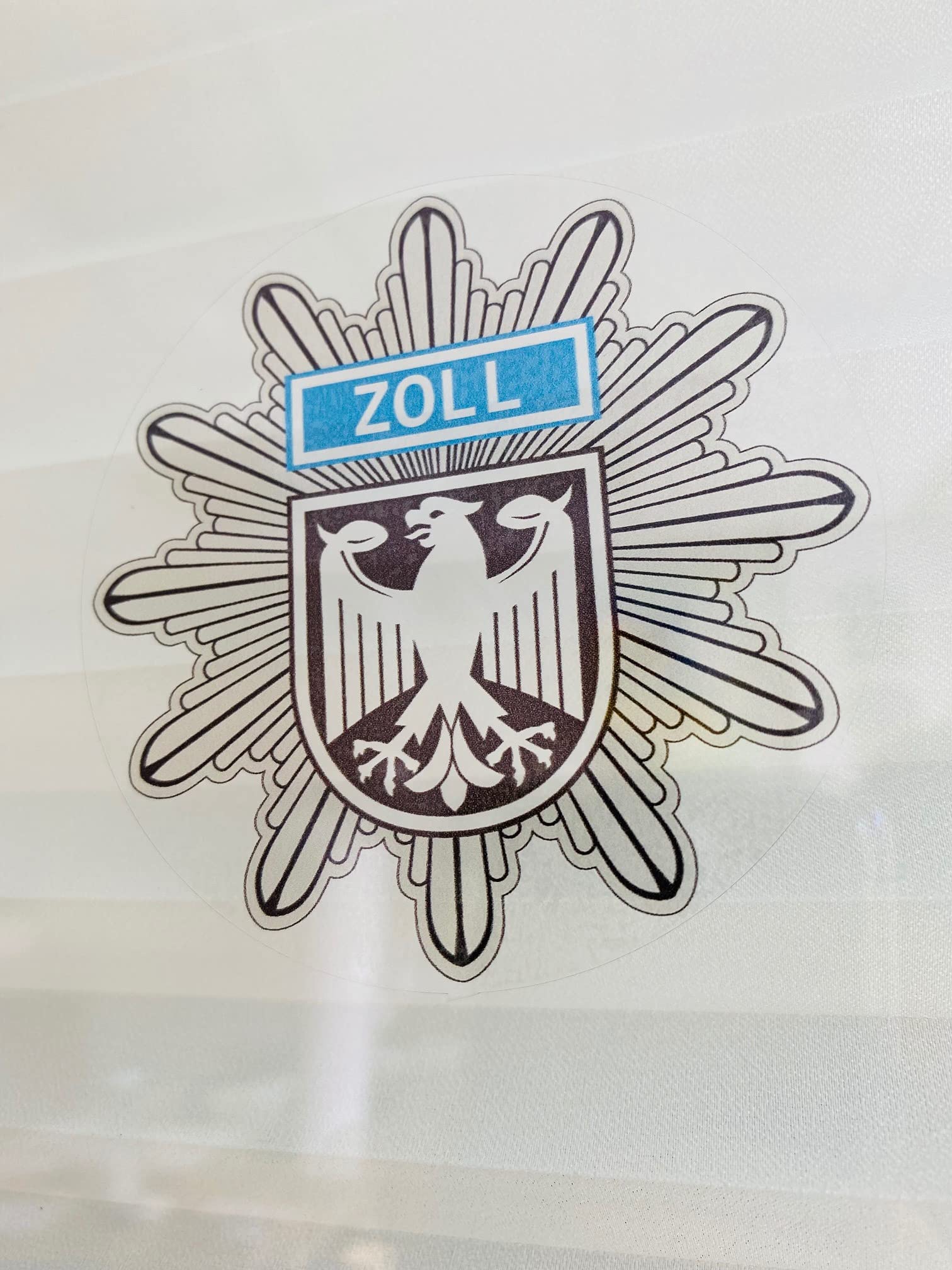 Zoll GdP Plakette DPolG Transparent Aufkleber Sticker innenklebend Auto dbb Tr04 von Stickerverticker