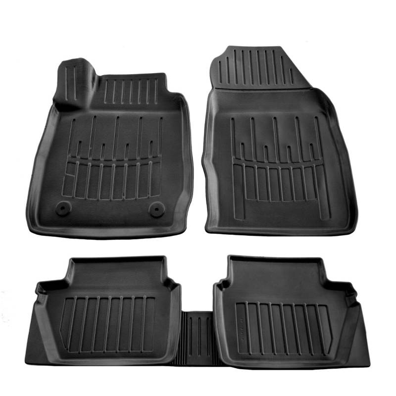 Stingray Gummimatten 3D Auto Fussmatte passend für Ford Fiesta (2008-2017) / rutschfest, geruchsfrei, koritfrei, mit Tunnelschutz/Material - TPE von Stingray