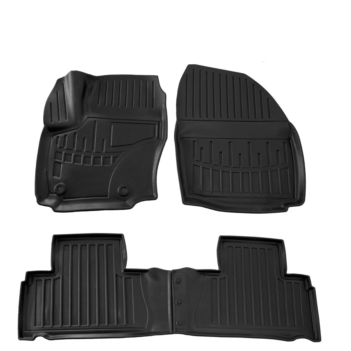 Stingray Gummimatten 3D Auto Fussmatte passend für Ford Galaxy (WA6) (2006-2015) / rutschfest, geruchsfrei, koritfrei, mit Tunnelschutz/Material - TPE von Stingray