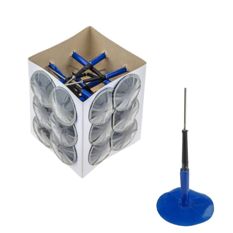 Stix Automotive Equipment 24x Reparaturkörper Reifenreparatur Gummi Reifenpilz mit Flicken SA4 (4 mm / 36 mm) Reifenpflaster von Stix