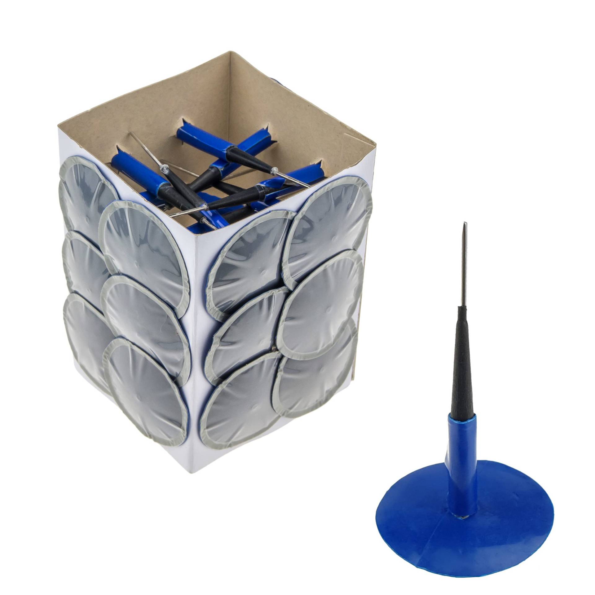 Stix Automotive Equipment 24x Reparaturkörper Reifenreparatur Gummi Reifenpilz mit Flicken SA6 (6 mm / 46 mm) Reifenpflaster von Stix