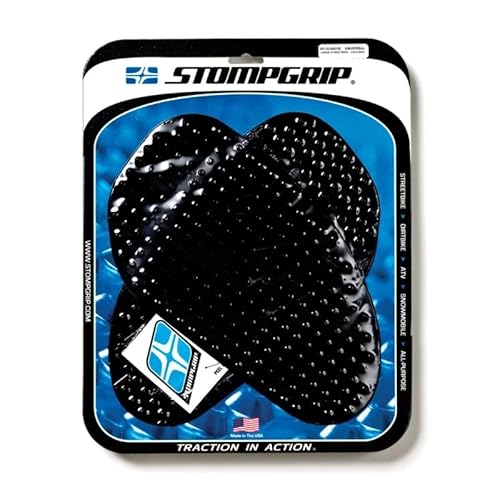Stompgrip Motorrad Tankpad universal | Tankaufkleber Volcano | Tankschutz 171 mm x 298 mm schwarz von Stompgrip