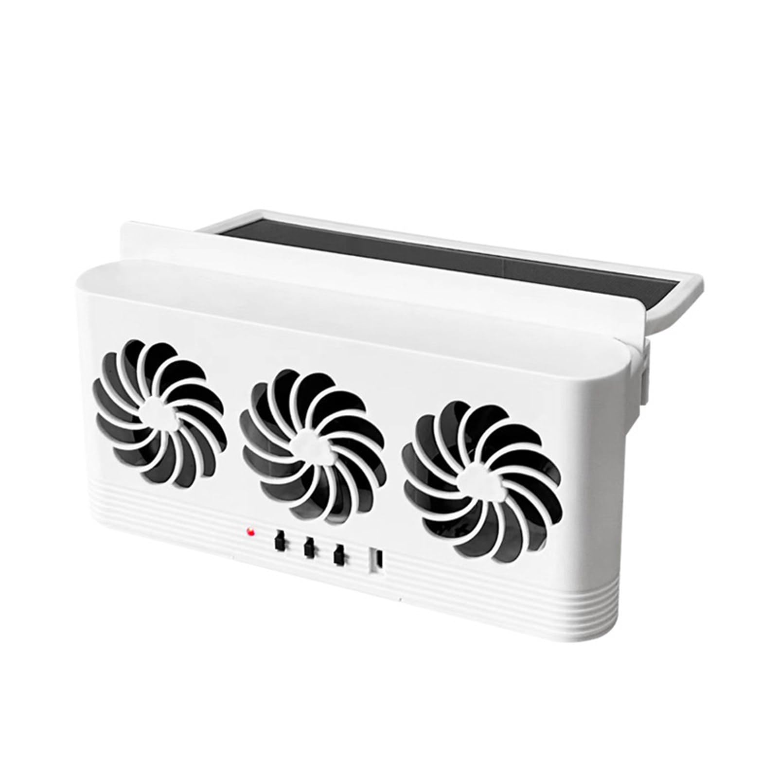Kühlsysteme Vordere Heckscheibenabluftlüfter USB Ladebatterie Solarantrieb Auto Lüftungslüfterlüterlüter Kühler Kühlsysteme Vordere Heckscheibenabluftlüfter USB Ladebatterie Solarantrieb Auto Lüftungslüfterlüterlüter Kühler von Storage Bag