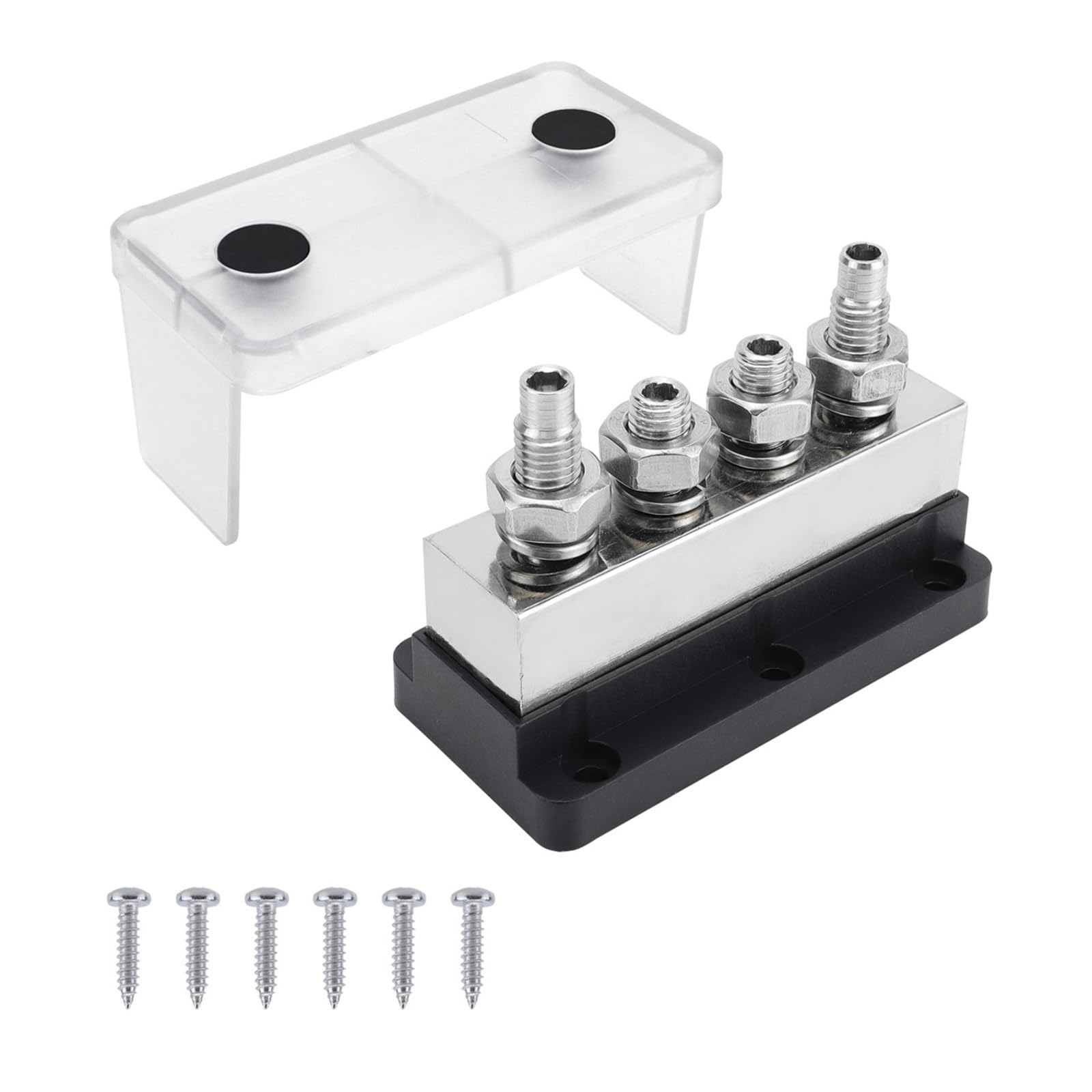 Storage Bag 600A Stromverteilungsblock Mit Plattierter Kupfer Busbank Und 4 Stifte Für Solar Und Wohnmobile Schwere Geräteanwendung Storage Bag 600A Stromverteilungsblock Mit Plattierter Kupfer Busbank Und 4 Stifte Für Solar Und Wohnmobile Schwere Geräteanwendung von Storage Bag