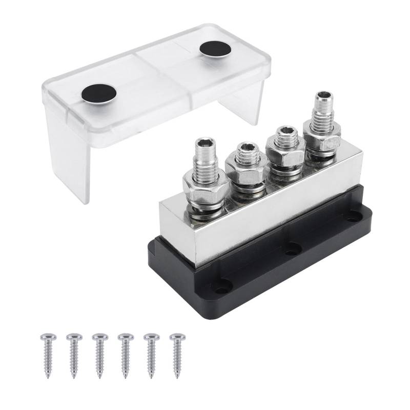 Storage Bag 600A Stromverteilungsblock Mit Plattierter Kupfer Busbank Und 4 Stifte Für Solar Und Wohnmobile Schwere Geräteanwendung von Storage Bag