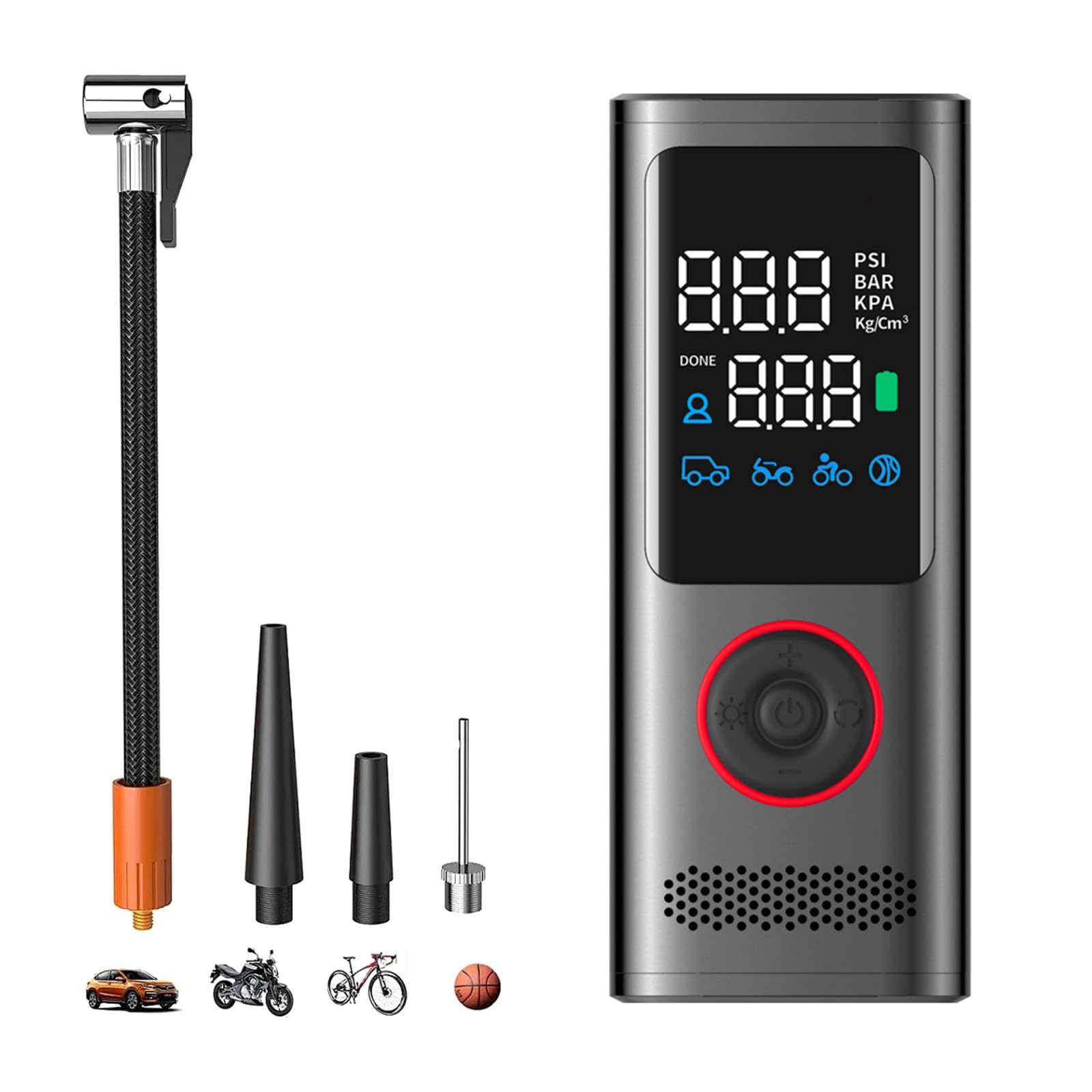 Storage Bag Schnurlosen Reifeninflatorluftkompressorluftpumpen Mit Manometer Sicherheitshammer Reifen Inflator Für Car Bike Storage Bag Schnurlosen Reifeninflatorluftkompressorluftpumpen Mit Manometer Sicherheitshammer Reifen Inflator Für Car Bike von Storage Bag