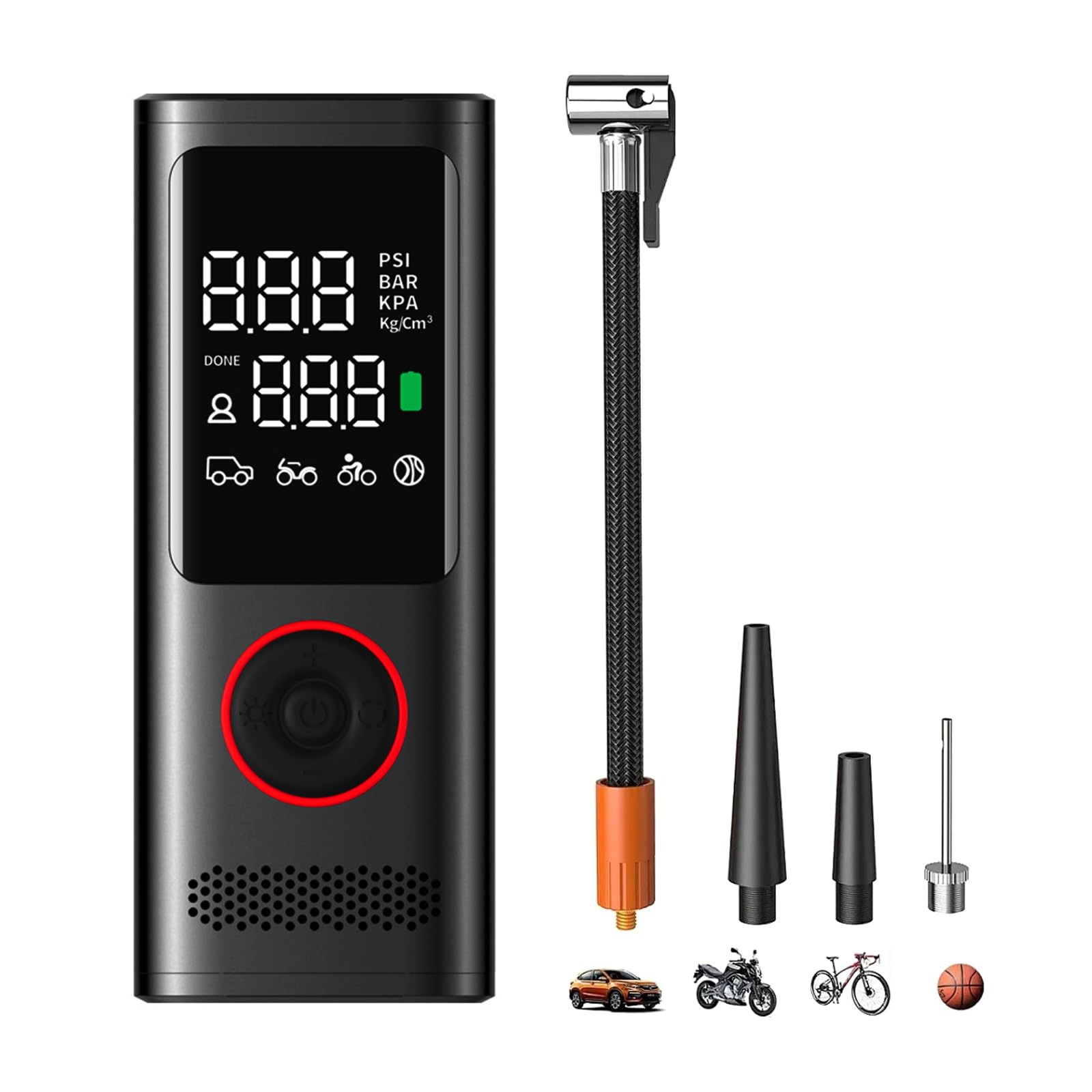 Storage Bag Schnurlosen Reifeninflatorluftkompressorluftpumpen Mit Manometer Sicherheitshammer Reifen Inflator Für Car Bike Storage Bag Schnurlosen Reifeninflatorluftkompressorluftpumpen Mit Manometer Sicherheitshammer Reifen Inflator Für Car Bike von Storage Bag
