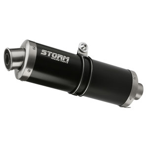 STORM Steel Black Oval Endschalldämpfer Storm von Storm