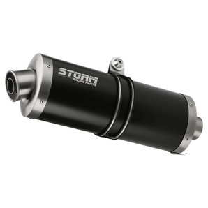 STORM Steel Black Oval Endschalldämpfer Storm von Storm