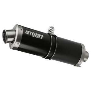 STORM Steel Black Oval Endschalldämpfer Storm von Storm