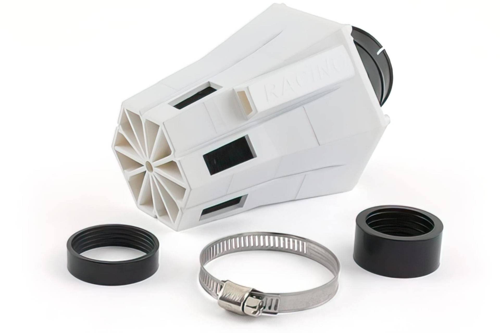 Luftfilter STR8 Evo 28-35mm gebogen weiß / schwarzer Schaumstoff Luftfilter STR8 Evo 28-35mm gebogen weiß / schwarzer Schaumstoff von Str8
