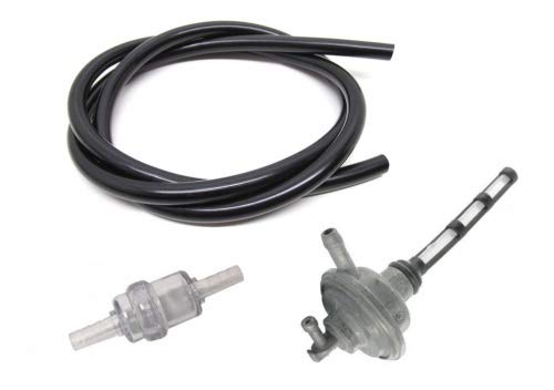 Benzinhahn Benzinfilter Benzinschlauch schwarz TPH Sfera NRG, Speedfight, Aerox von Streetparts 24