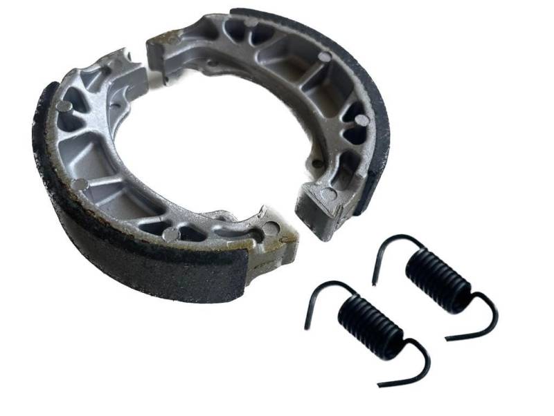 Hinterrad-Bremsbacken 110x25mm mit Feder – passend für Peugeot Elyseo, Vivacity, Ludix, Buxy, Speedfight 1 2, TKR - Bremsbeläge Bremsklötze Bremsbacken hinten von Streetparts 24
