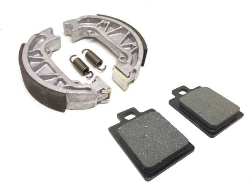 Bremsbeläge & Bremsbacken Satz Vorne Hinten passend für Piaggio NRG 50, Sfera 50 RST, Gilera Storm 50 von Streetparts 24