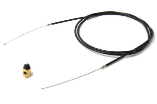Universal Seilzug Schraub Nippel Hülle Gaszug 2 Meter kürzbar passend für Roller/Moped von Streetparts 24