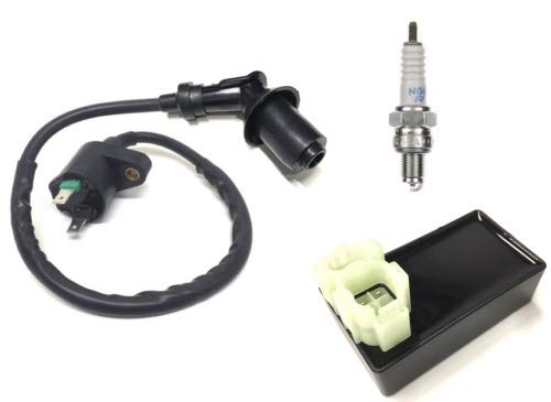 Zündspule Zündkerze Zündkerzenstecker CDI passend für REX RS 450, Kymco Agility 50 (4-Takt) von Streetparts 24
