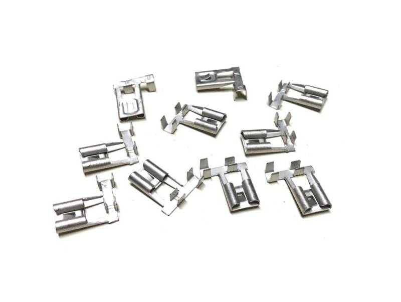 10 Stück Flachstecker 90 Grad passend für Roller Mofa Moped Mokick – Gewinkelte Flachsteckhülsen mit Rastnase, 10er Pack von Streetparts24