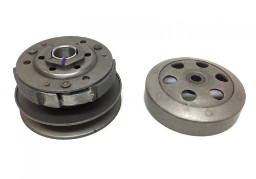 Kupplung + Wandler + Kupplungsglocke 107 mm passend für Minarelli 50ccm – z. B. Aerox, Jog R, Neos, MBK Nitro, Ovetto, Aprilia SR 50 – 16 Zähne – komplette Hinterkupplungseinheit von Streetparts24