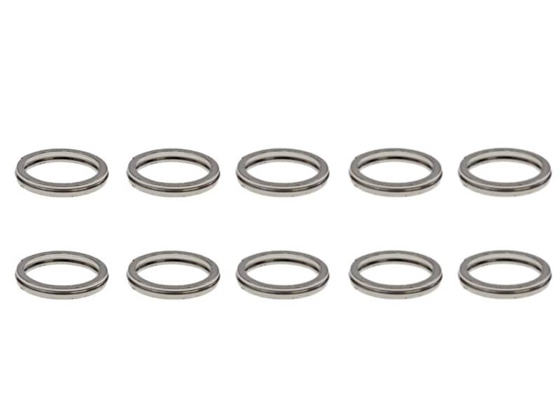 10x Auspuff Krümmer Dichtung passend für Yamaha DT 50, RD 50, FS1 50 – 36 x 29 x 4mm – Satz mit 10 Auspuffdichtungen von Streetparts24