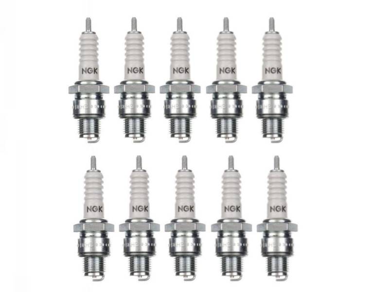 10x Zündkerze B6HS Zündkerzen Set 10 Stück 10er Pack kompatibel passend für 6AC W7AC W8AC L10 L7 OE037 L82, W16FS-U, IWF22, B6HS 4510 von Streetparts24