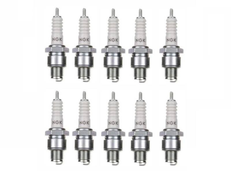 10x Zündkerze B8HS Zündkerzen Set 10 Stück 10er Pack für Motorrad/Roller kompatibel für: 0241248531 0241248540 0241256512 0241256519 W240M1 W240MZ1 W240T1 W250T1 W260M1 W260MZ1 W260T1 W275T1 von Streetparts24