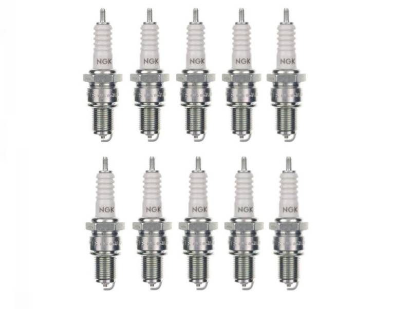 10x Zündkerze BP7ES Zündkerzen Set 10 Stück 10er Pack passend für W5DC W4DP W5CC N9YC N7YC N79Y W22EP W22EP-U von Streetparts24