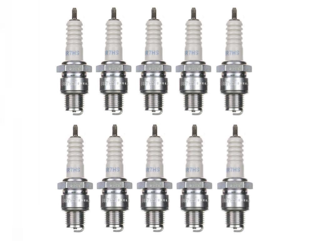 10x Zündkerze BR7HS Zündkerzen Set 10 Stück 10er Pack passend für Peugeot Speedfight 1 2 3 4, Yamaha Aerox, MBK Nitro, Aprilia SR 50 2T Motorrad/Roller uvm. 10x Zündkerze BR7HS Zündkerzen Set 10 Stück 10er Pack passend für Peugeot Speedfight 1 2 3 4, Yamaha Aerox, MBK Nitro, Aprilia SR 50 2T Motorrad/Roller uvm. von Streetparts24