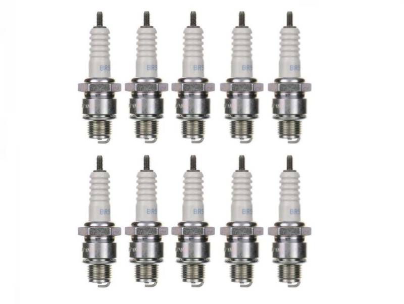 10x Zündkerze BR9HS Zündkerzen Set 10 Stück 10er Pack passend für Motorrad/Roller kompatibel passend für BR9HS WR2AC W27FSR von Streetparts24
