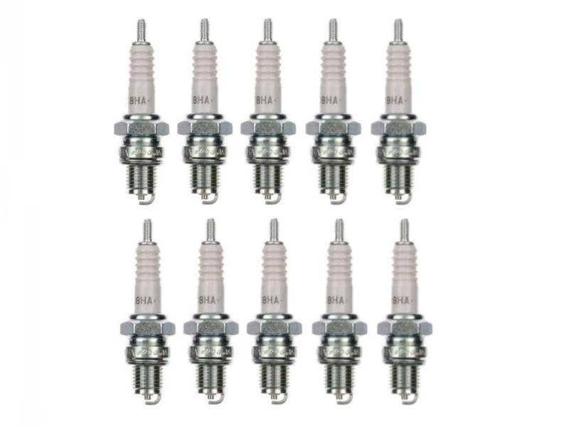 10x Zündkerze D8HA Zündkerzen Set 10 Stück 10er Pack passend für Motorrad/Roller kompatibel passend für: XR2AS 816 P7 P7Y stk 816 4103 X24FS-U X24FSU stk 4103 von Streetparts24