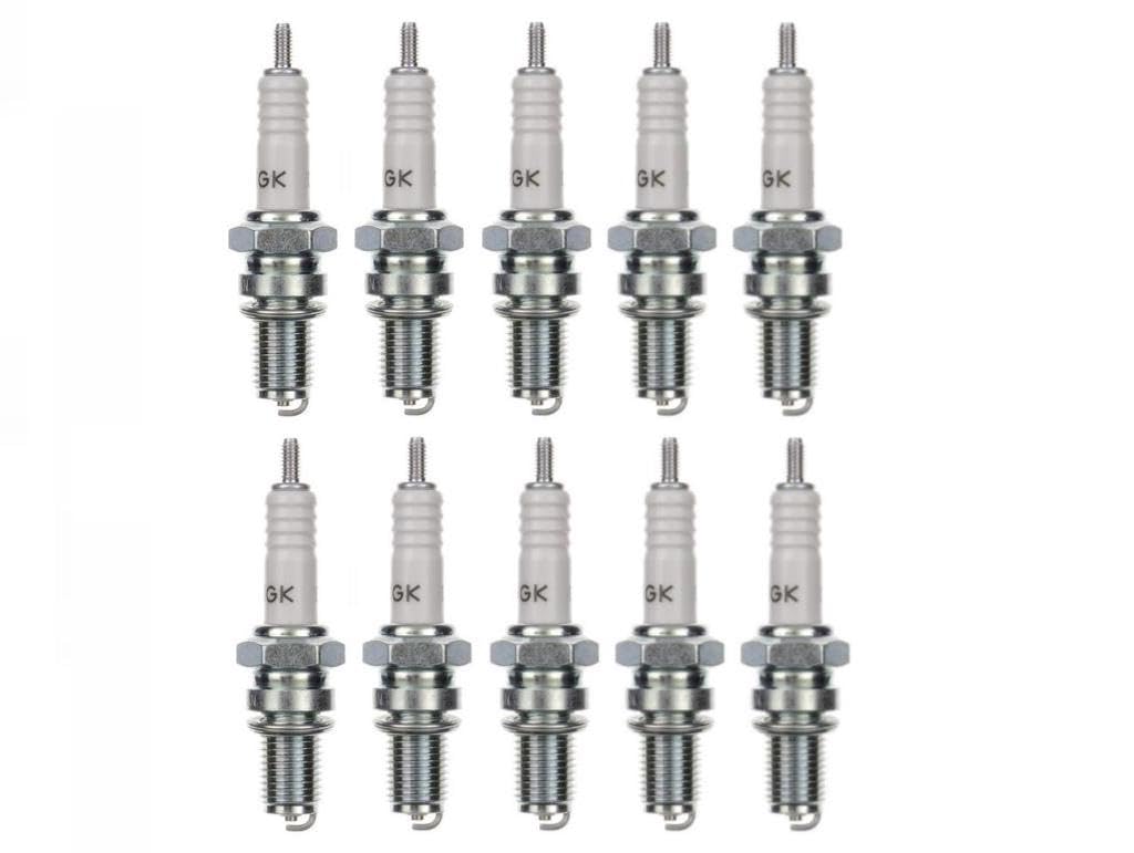 10x Zündkerze DR8ES-L | 10er Pack passend für Motorrad/Roller – Schlüsselweite 18mm, Gewindedurchmesser 12mm 10x Zündkerze DR8ES-L | 10er Pack passend für Motorrad/Roller – Schlüsselweite 18mm, Gewindedurchmesser 12mm von Streetparts24