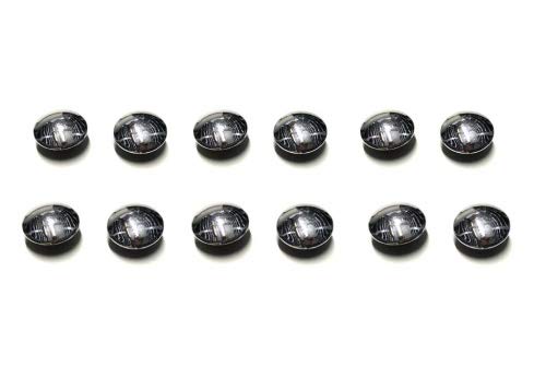 12x Chrom Kappen Schrauben Abdeckung passend für Roller Scooter Mofa – Hochwertige M6 Schraubenabdeckungen von Streetparts24