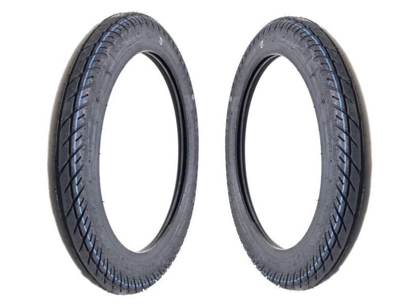 2 x Kenda Reifen Satz Vorne + Hinten passend für Zündapp C CS GTS, Hercules Prima 2 3 4 5 S, Kreidler Florett Flory Mofa Moped Mokick 2 1/2 x 17 Zoll 21-2,50 von Streetparts24
