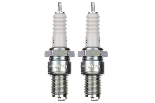 2x Zündkerze B7ES Zündkerzen Set 2 Stück für Motorrad/Roller/Scooter kompatibel für: W5C W5CP 0241245603 W5CC W225T2 W4C2 0241245581 D56 W22ES 3093 von Streetparts24