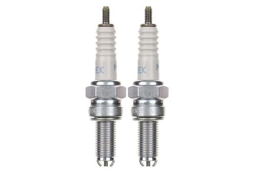 2x Zündkerze CR10EK Zündkerzen Set 2 Stück passend für Motorrad/Roller/Scooter kompatibel passend für: 0242080500 UR06CDC 8654 4135 5367 5736 IU01-31 IU31A U31ETR 4135 von Streetparts24