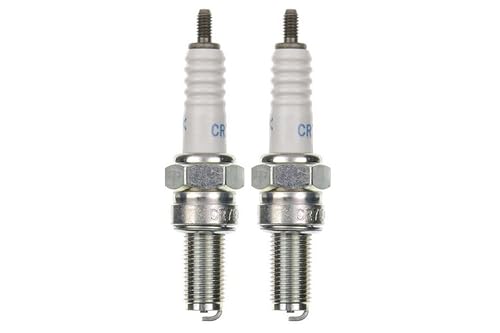 2x Zündkerze CR7E Zündkerzen Set 2 Stück passend für Motorrad/Roller/Scooter kompatibel passend für UR2CC UR3CC, IU22 U22ESR-N U22ESRN, G59C P-RG7C von Streetparts24