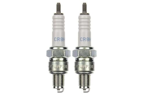 2x Zündkerze CR8HS Zündkerzen Set 2 Stück passend für Motorrad/Roller/Scooter kompatibel passend für U24FSR-U L2CR8HS UR2AS 0242060500 uvm. von Streetparts24