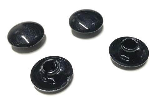 4x Kappen für M8 Schrauben Abdeckung Schwarz – 4x Chrom Schrauben Abdeckung passend für Roller, Scooter, Mofa von Streetparts24