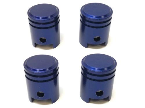 4x Ventilkappen Ventil Deckel Kolben Blau für PKW Quad ATV von Streetparts24