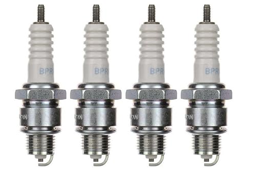 4x Zündkerze BPR8HS Zündkerzen Set 4 Stück passend für Motorrad/Roller/Scooter kompatibel passend für: 98076-58717 98076-58747 94700-00280 94701-00280 W24FPR 09482-00523 von Streetparts24