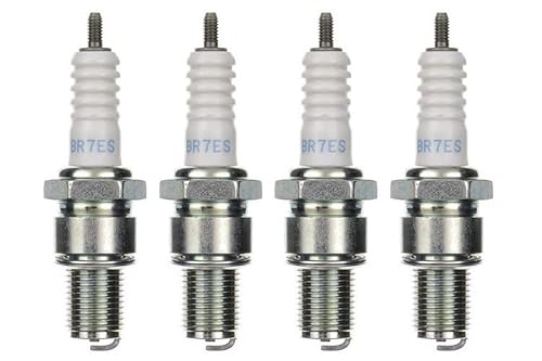 4x Zündkerze BR7ES Zündkerzen Set 4 Stück passend für Motorrad/Roller/Scooter kompatibel mit 0242245537 0242245552 0242245812 0242245537 0242245552 0242245812 15 F000KE0P16 W225TR30 W5DC WR5D WR5D+ 4x Zündkerze BR7ES Zündkerzen Set 4 Stück passend für Motorrad/Roller/Scooter kompatibel mit 0242245537 0242245552 0242245812 0242245537 0242245552 0242245812 15 F000KE0P16 W225TR30 W5DC WR5D WR5D+ von Streetparts24