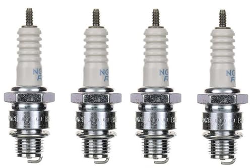 4x Zündkerze BR8HS BR-8 HS Zündkerzen Set 4 Stück passend für Motorrad/Roller/Scooter kompatibel passend für W3AC WR240T1 WR2AC WR4AC, L78C QL77C QL77CC QL7, 4037 5380 IWF24 W24FSR von Streetparts24
