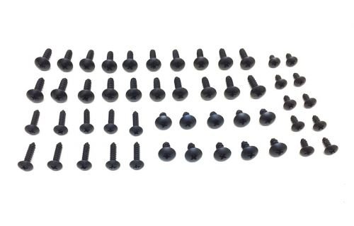 50 Stück Schrauben Verkleidungssatz M4 M5 Schwarz – Passend für Yamaha Aerox, CPI, Keeway, Sachs, Rex Roller, Motorrad, Quad – Blechschrauben Set in Top Qualität von Streetparts24