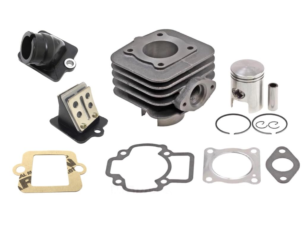 50ccm Zylinder + Ansaugstutzen + Membranblock Set passend für Piaggio Diesis, Fly, Liberty, NRG, Sfera, Storm, Typhoon, Vespa ET2, LX 50 – Komplett-Set für 2-Takt Motoren zur Leistungsoptimierung 50ccm Zylinder + Ansaugstutzen + Membranblock Set passend für Piaggio Diesis, Fly, Liberty, NRG, Sfera, Storm, Typhoon, Vespa ET2, LX 50 – Komplett-Set für 2-Takt Motoren zur Leistungsoptimierung von Streetparts24