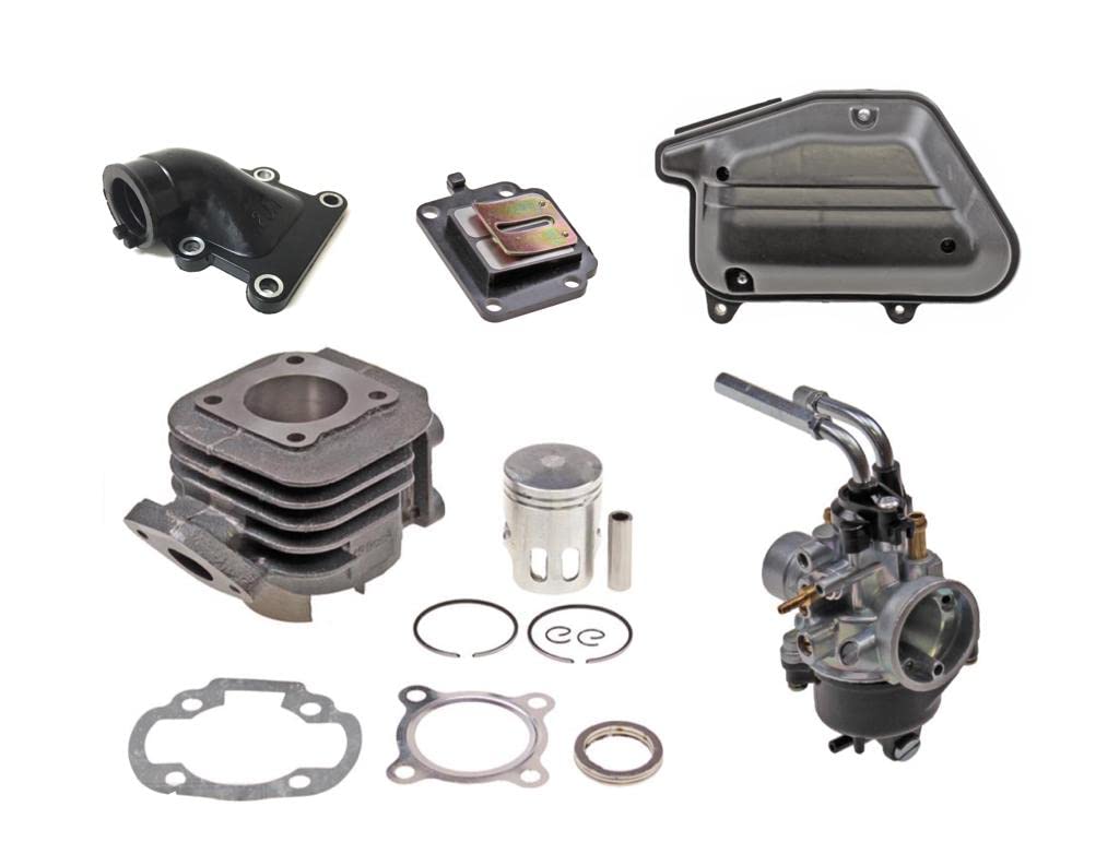 50ccm Zylinder & Vergaser Set passend für Aprilia Amico, MBK Booster, BWS Slider Spy, Zuma 50 - AC, Minarelli stehend 50ccm Zylinder & Vergaser Set passend für Aprilia Amico, MBK Booster, BWS Slider Spy, Zuma 50 - AC, Minarelli stehend von Streetparts24