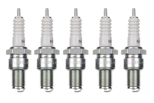 5x Zündkerze B9ES 5er Pack Zündkerzen Set 5 Stück passend für Roller/Motorrad/Mofa/Moped kompatibel passend für: 0241256522 W260MZ2 W260T2 W275T2 W280MZ2 W2CC W3C W3C0 W3CC W3CO W3CP WR3CC WR3CP von Streetparts24