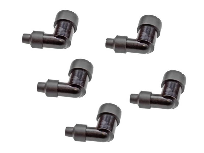 5x Zündkerzenstecker LZFH | 90° abgewinkelt | nicht entstört | passend für Zündapp, Kreidler, Puch, Hercules, Simson | Wasserdicht & langlebig | für M10, M12, M14 Zündkerze von Streetparts24
