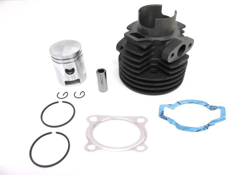 60ccm Tuning Zylinder Kit & Kolben passend für Puch DS, MS, MV, VS Mofa Moped - 40mm Bohrung inkl. Kolben, Kolbenringe, Kolbenclips, Dichtsatz von Streetparts24